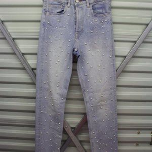 H&M High Waist Pearl Jeans